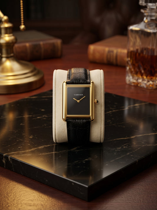 Cartier Obsidian Tank Watch – Black Gold Edition