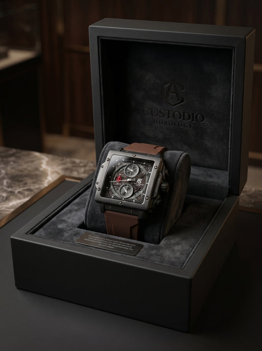 T5 H4137G-J Men’s Chronograph Watch – Titanium Brown Edition