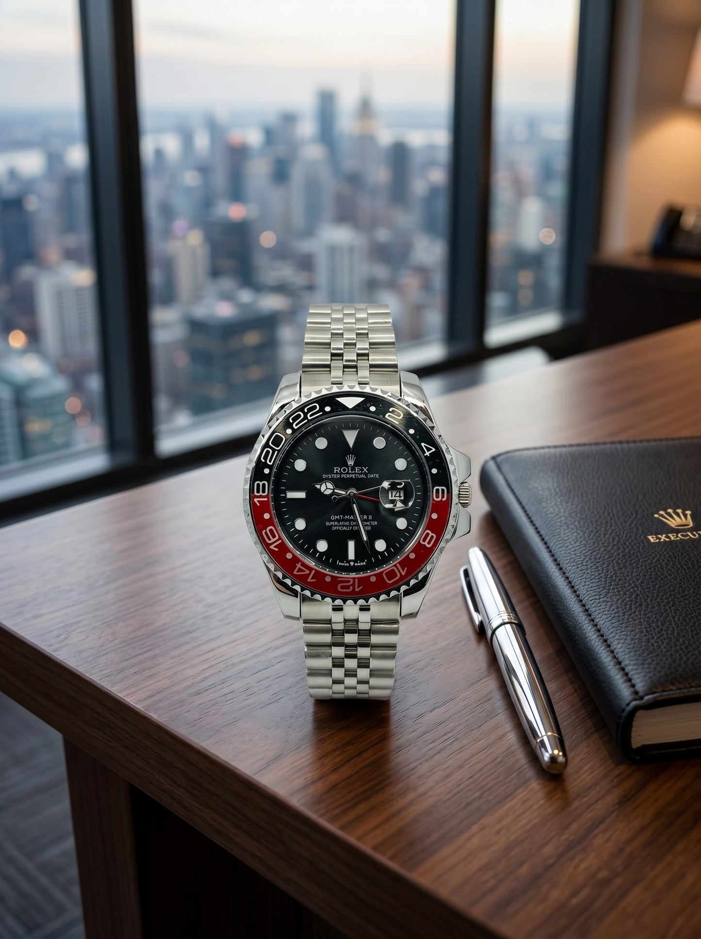 Rolex GMT-Master II Pepsi Jubilee – Premium Stainless Steel Edition