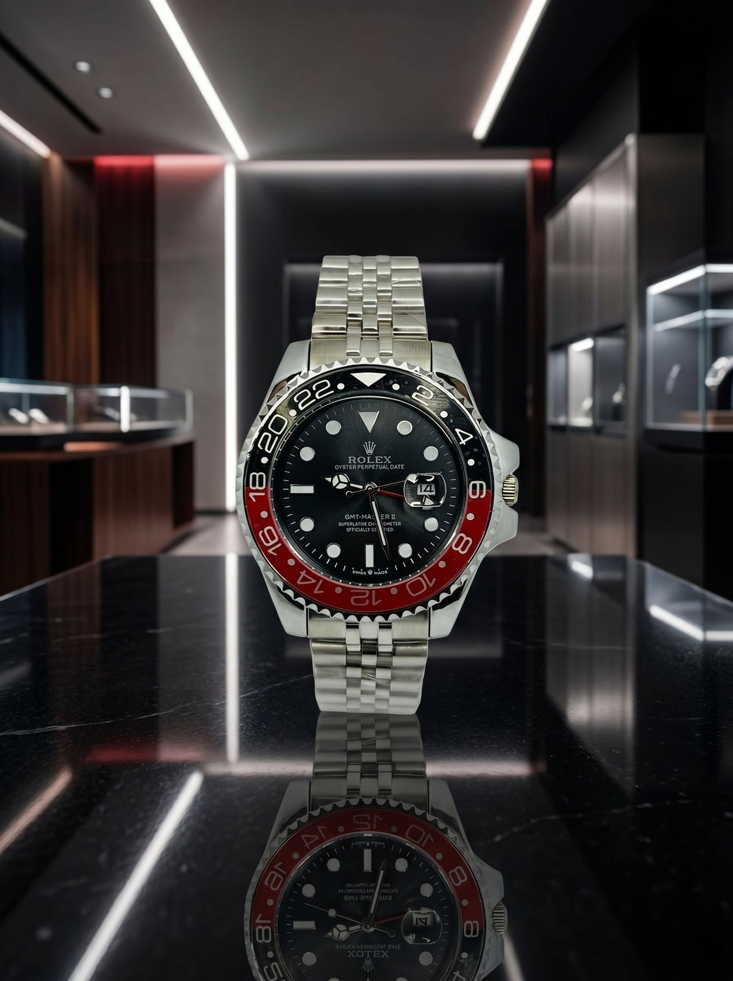 Rolex GMT-Master II Pepsi Jubilee – Premium Stainless Steel Edition