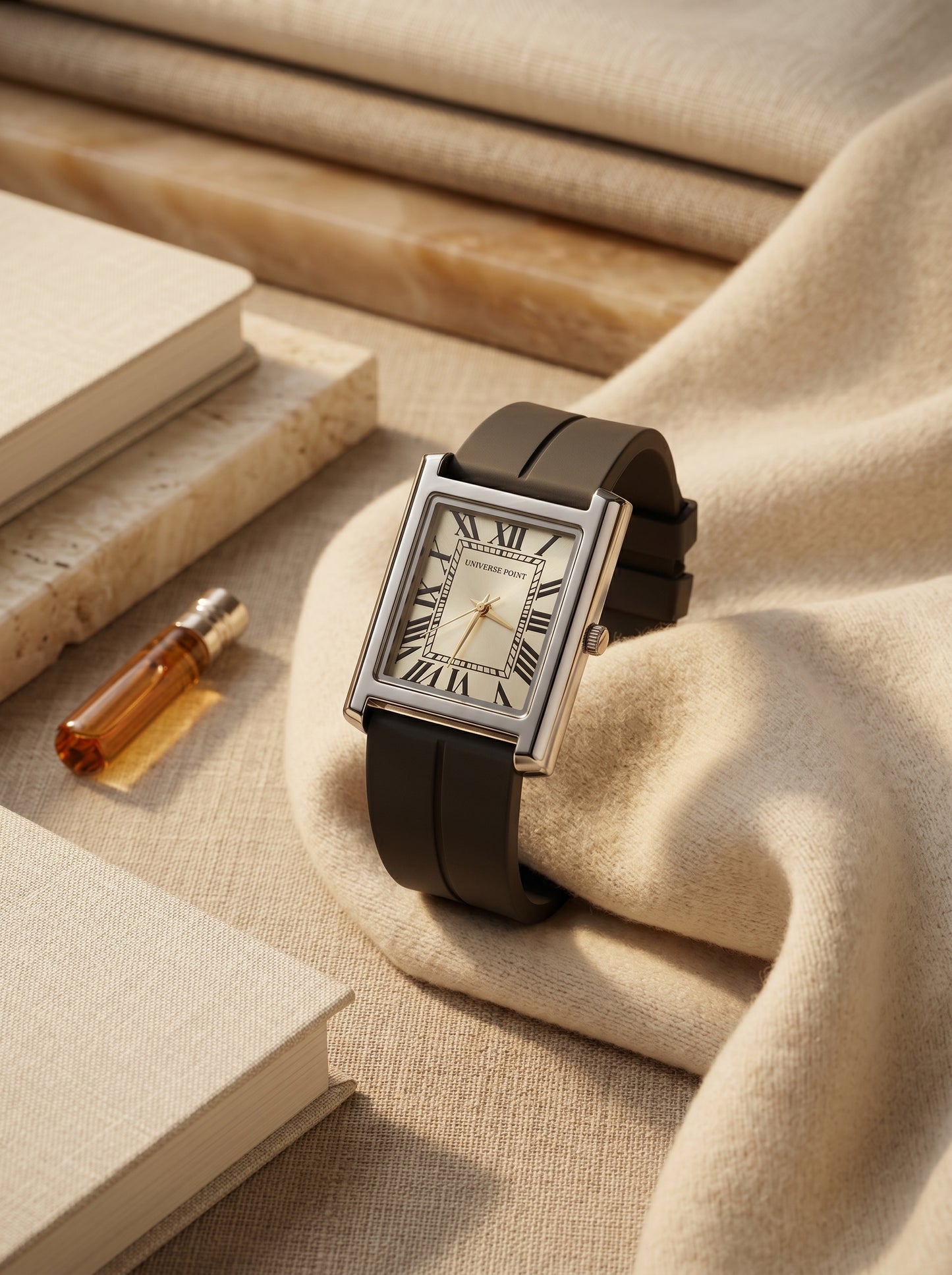 Universe Point Noir Rectangle Watch – Luxury Classic Collection