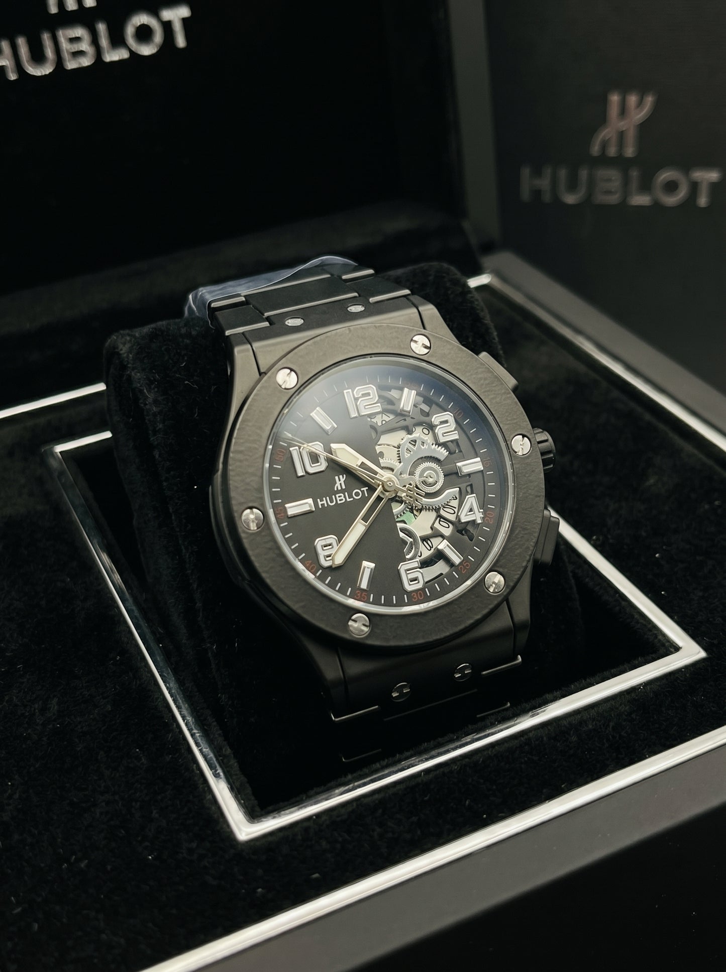 Hublot Skeleton Black Edition Luxury Watch