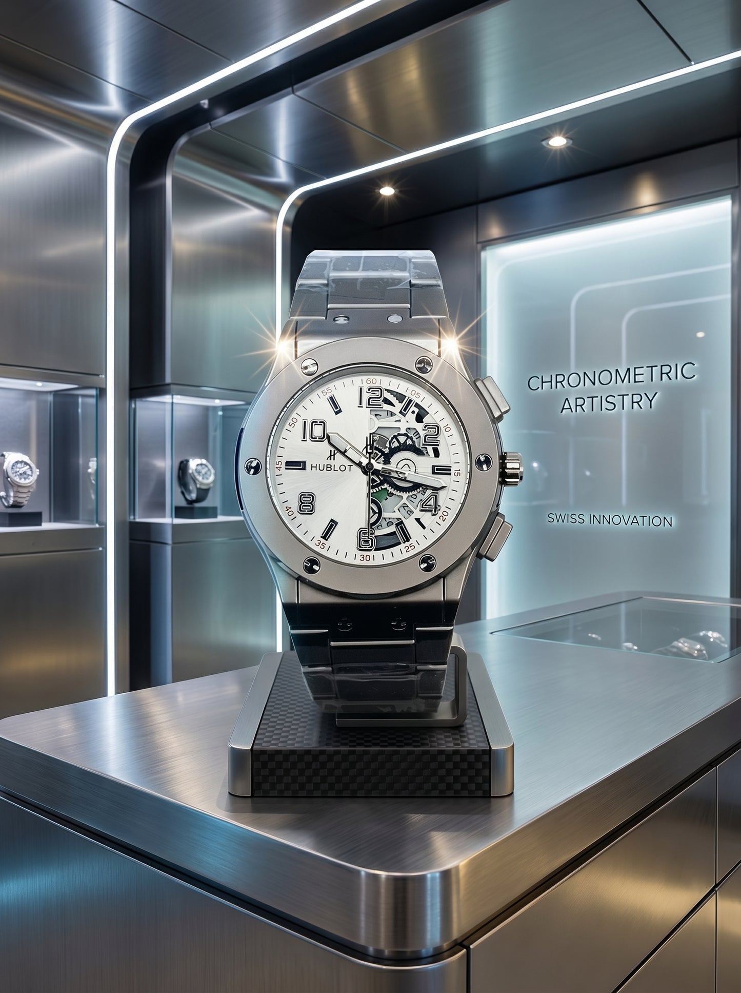 Hublot Skeleton Silver Edition