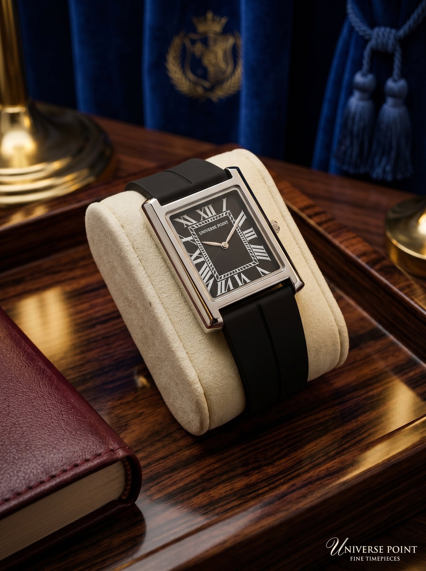 Universe Point Noir Rectangle Watch – Luxury Classic Collection