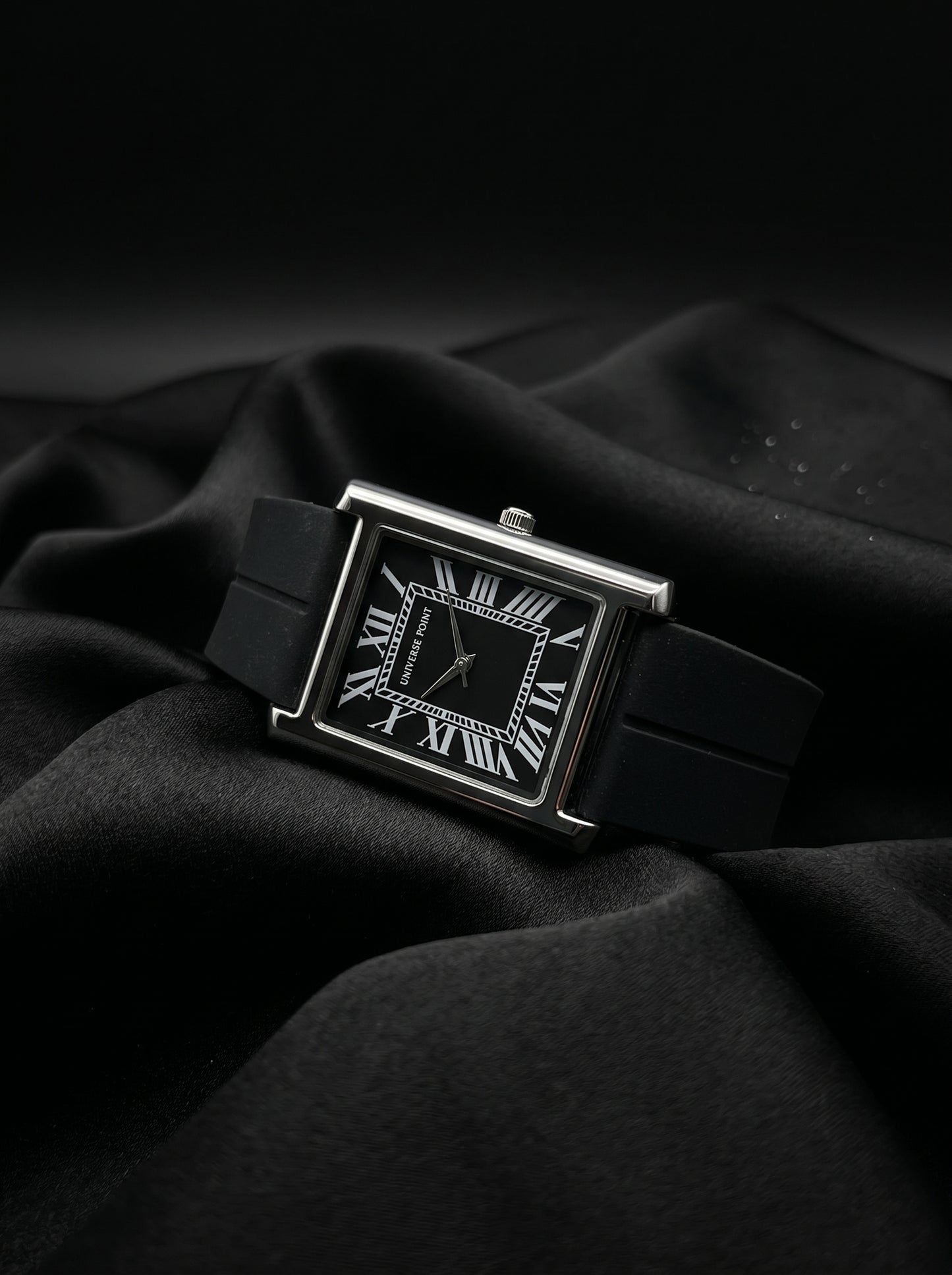 Universe Point Noir Rectangle Watch – Luxury Classic Collection