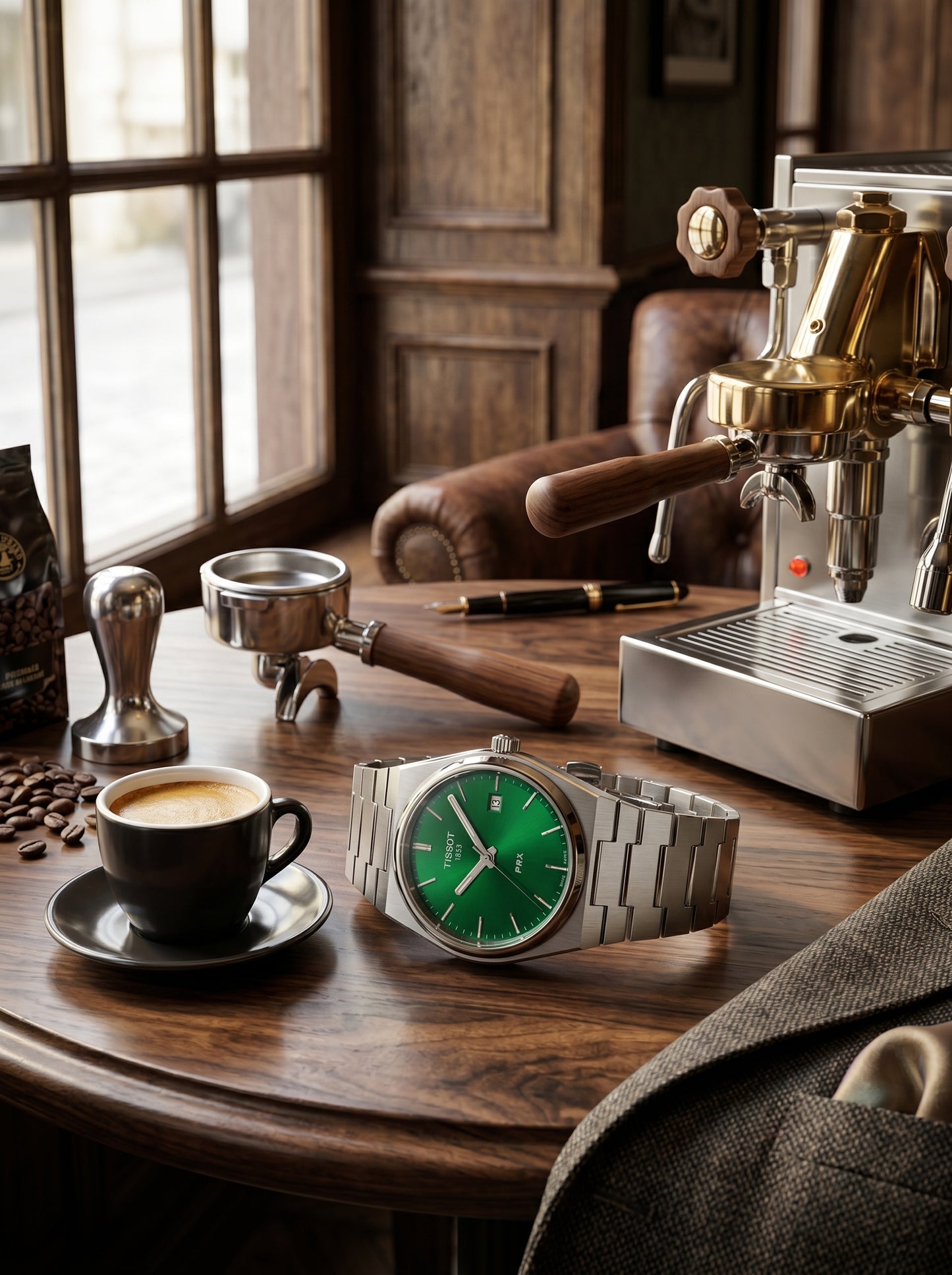 Tissot PRX Luxury Watch – Green & Black Dial Stainless Steel Edition