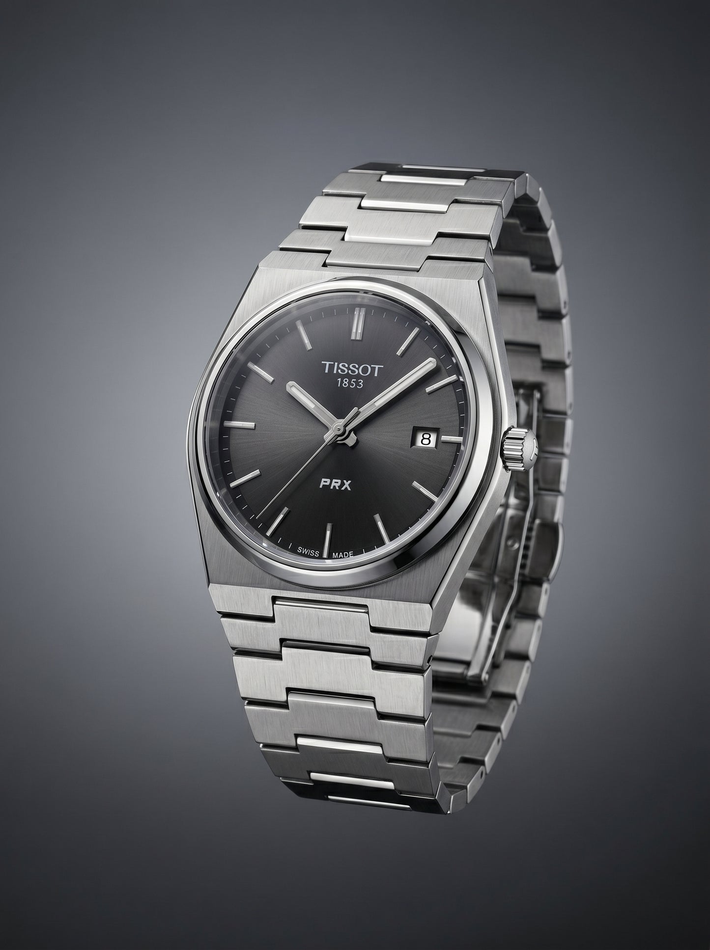 Tissot PRX Luxury Watch – Green & Black Dial Stainless Steel Edition