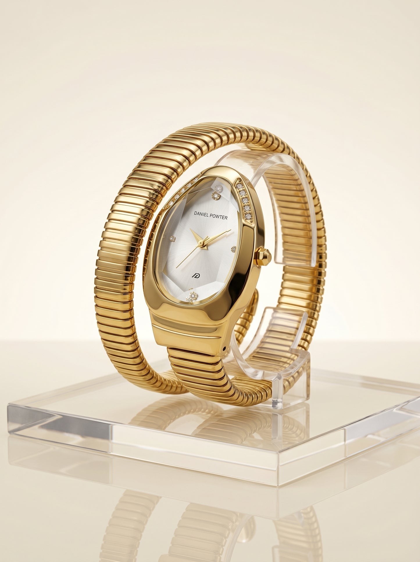 Daniel Powter Luxury Gold Bracelet Watch for Women