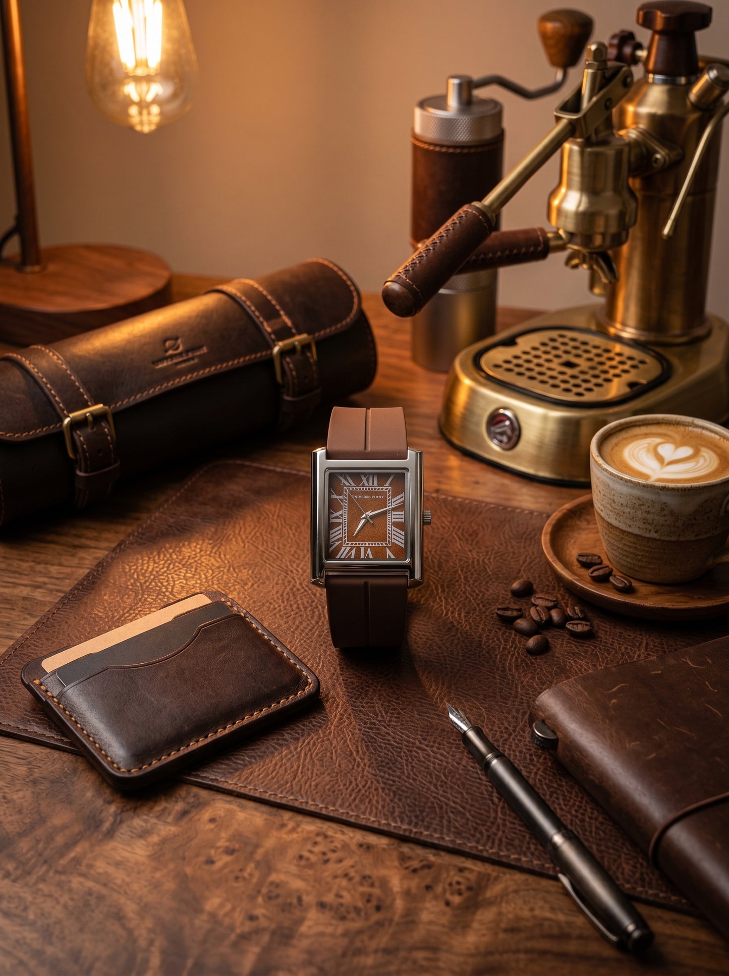 Universe Point Noir Rectangle Watch – Luxury Classic Collection