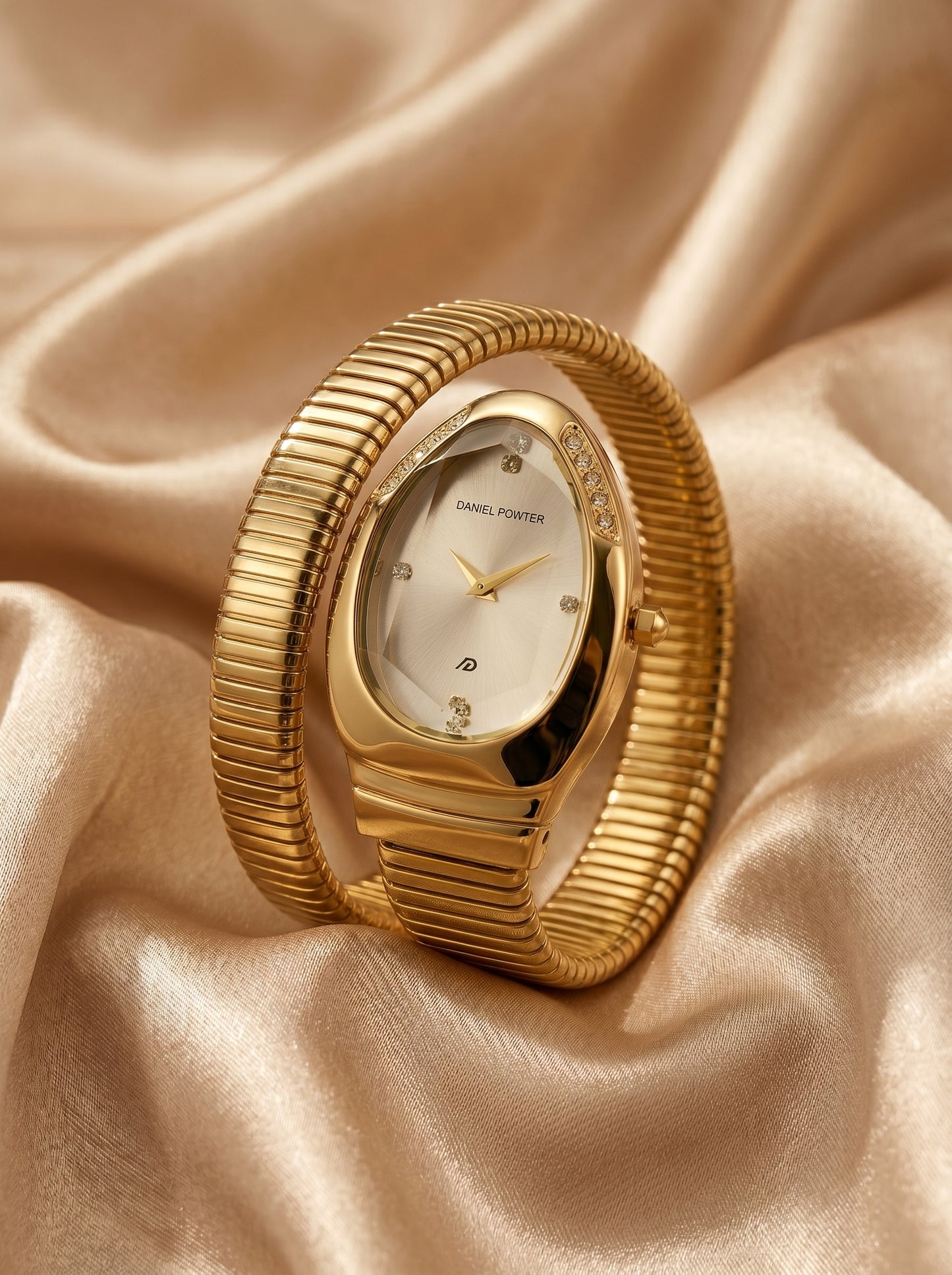 Daniel Powter Luxury Gold Bracelet Watch for Women