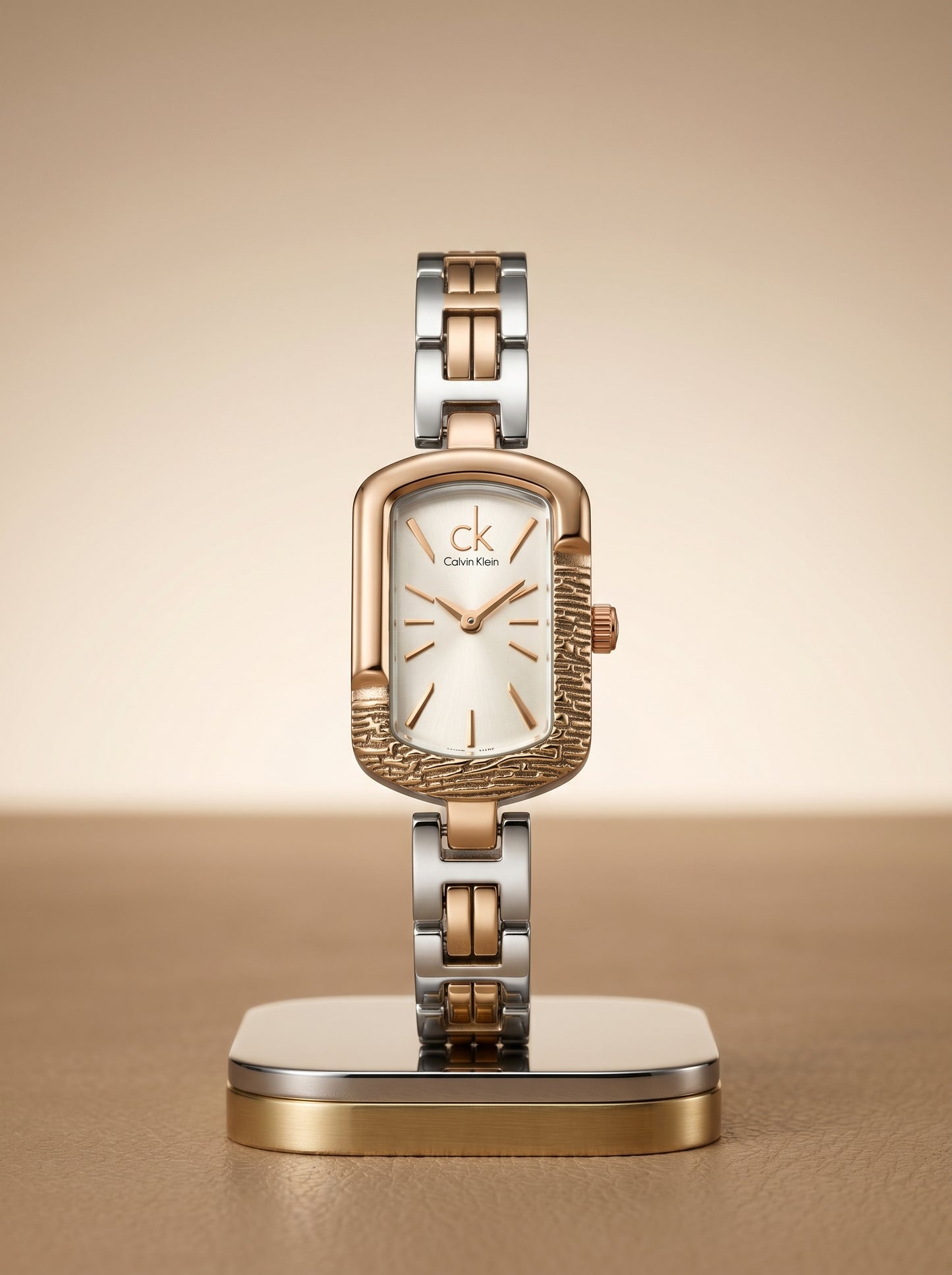 Calvin Klein Gold & Silver Elegance Watch for Women