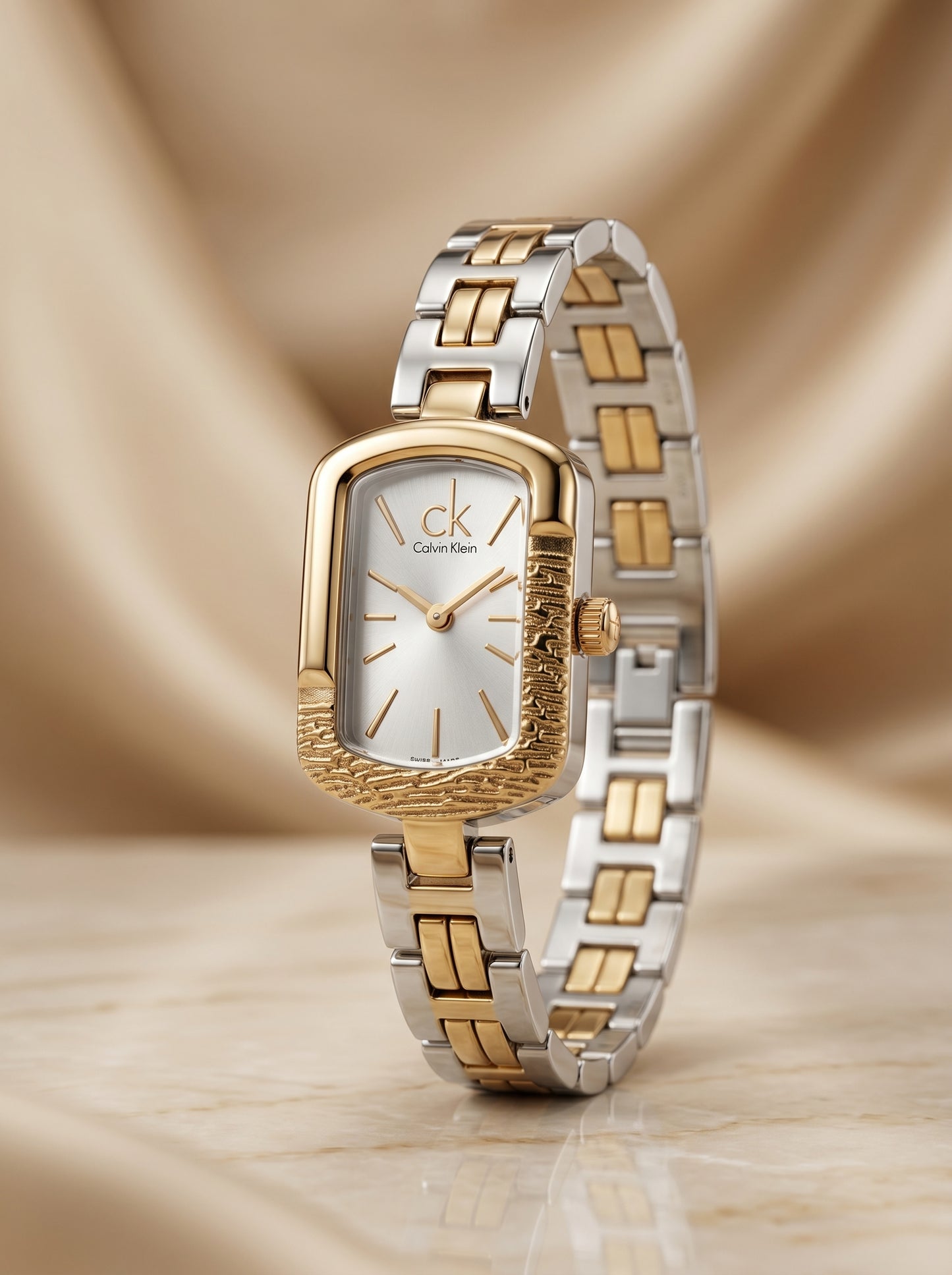 Calvin Klein Gold & Silver Elegance Watch for Women