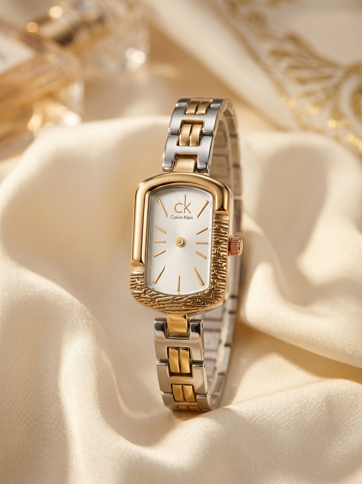 Calvin Klein Gold & Silver Elegance Watch for Women