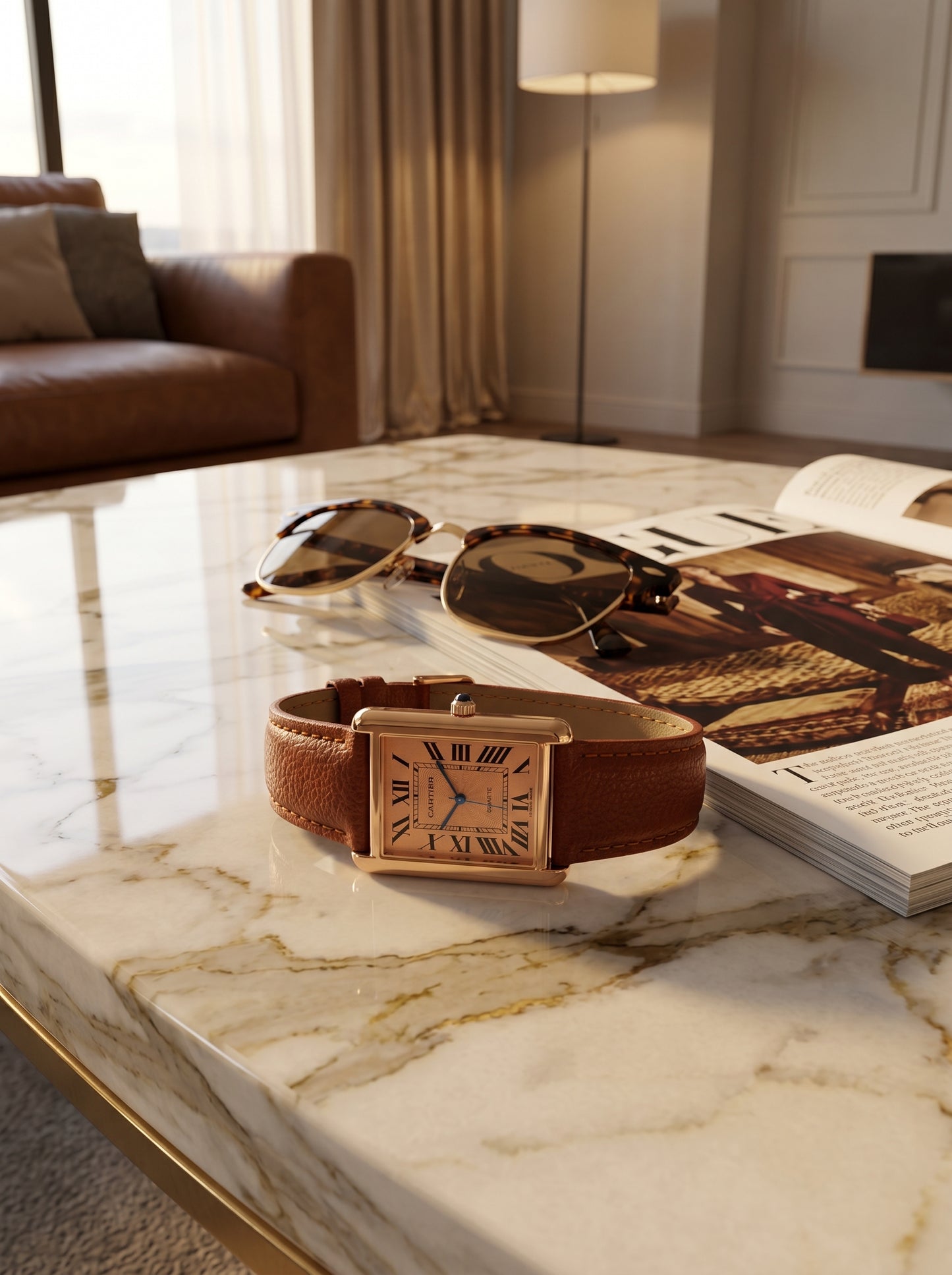 Cartier Heritage Tank Watch – Classic Leather Collection