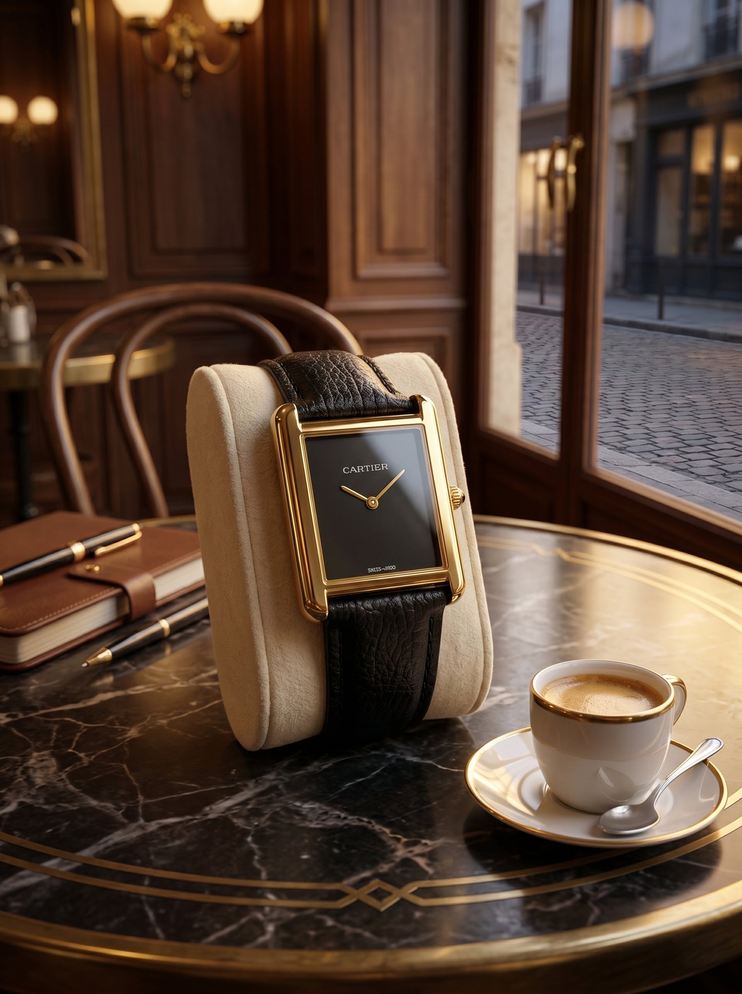 Cartier Obsidian Tank Watch – Black Gold Edition