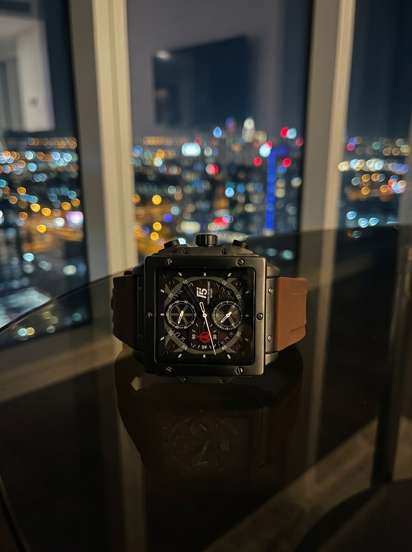 T5 H4137G-J Men’s Chronograph Watch – Titanium Brown Edition