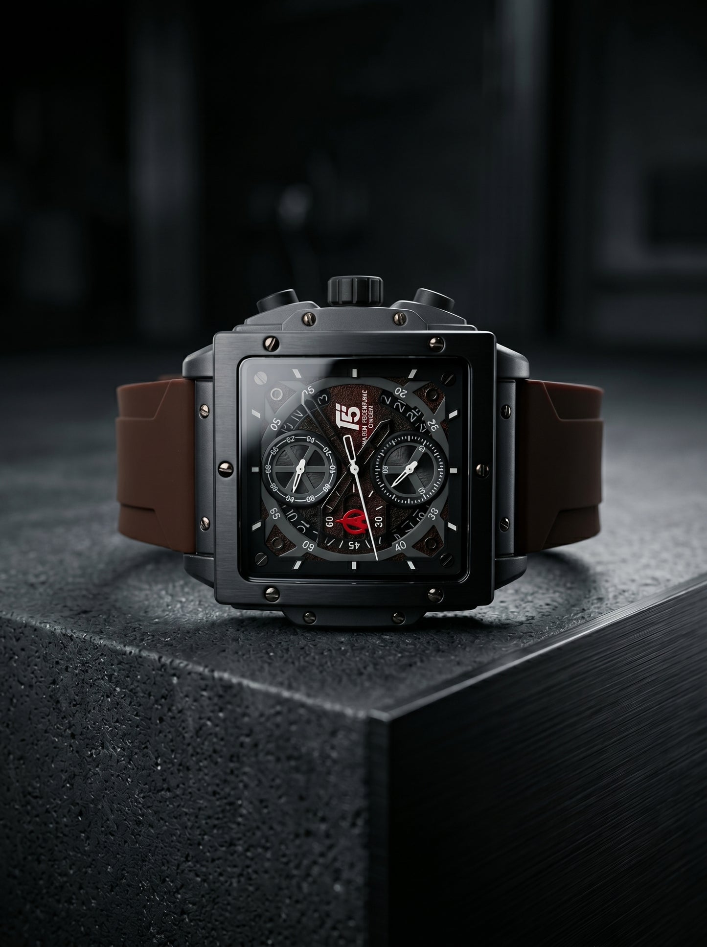 T5 H4137G-J Men’s Chronograph Watch – Titanium Brown Edition
