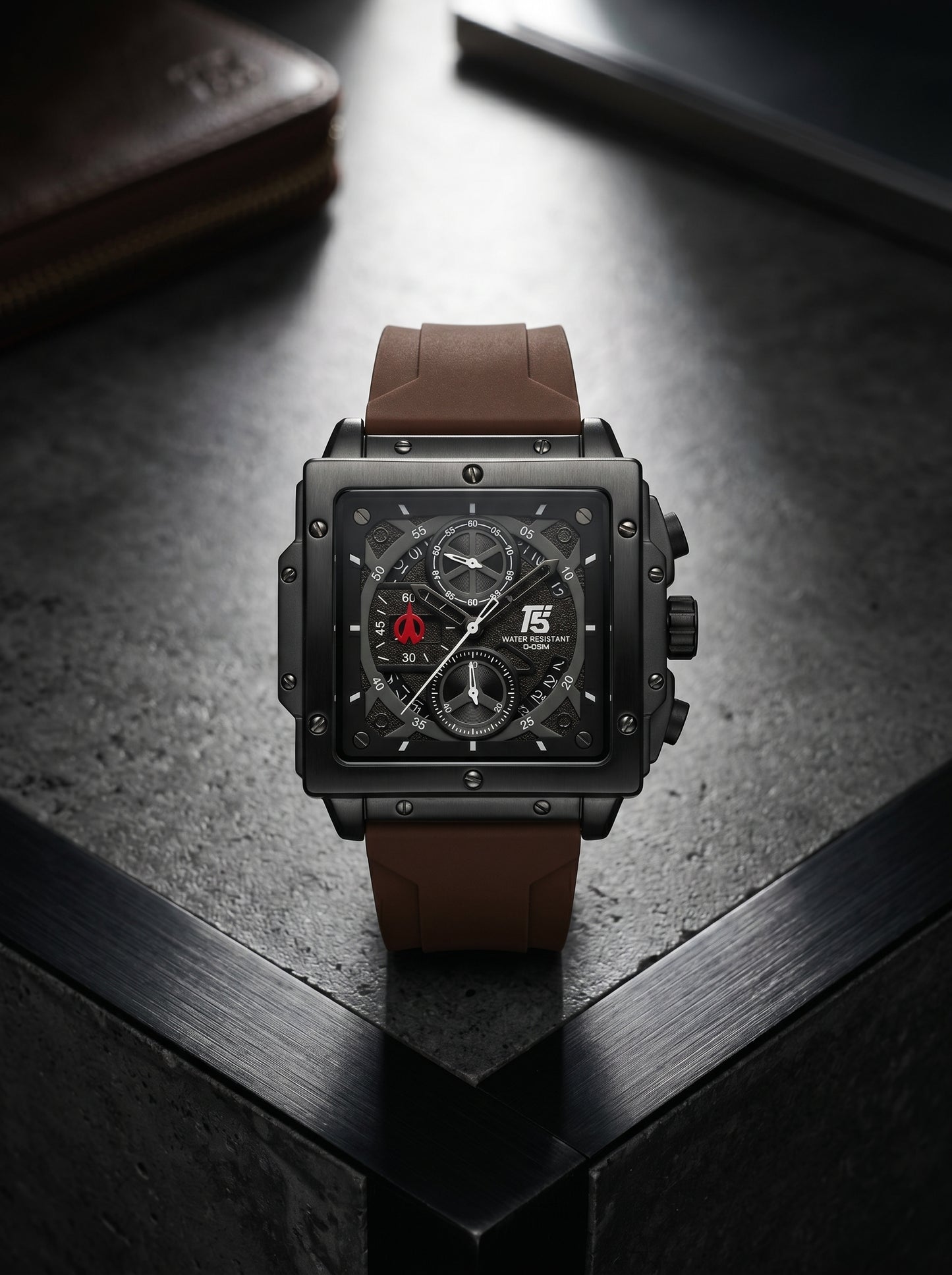 T5 H4137G-J Men’s Chronograph Watch – Titanium Brown Edition