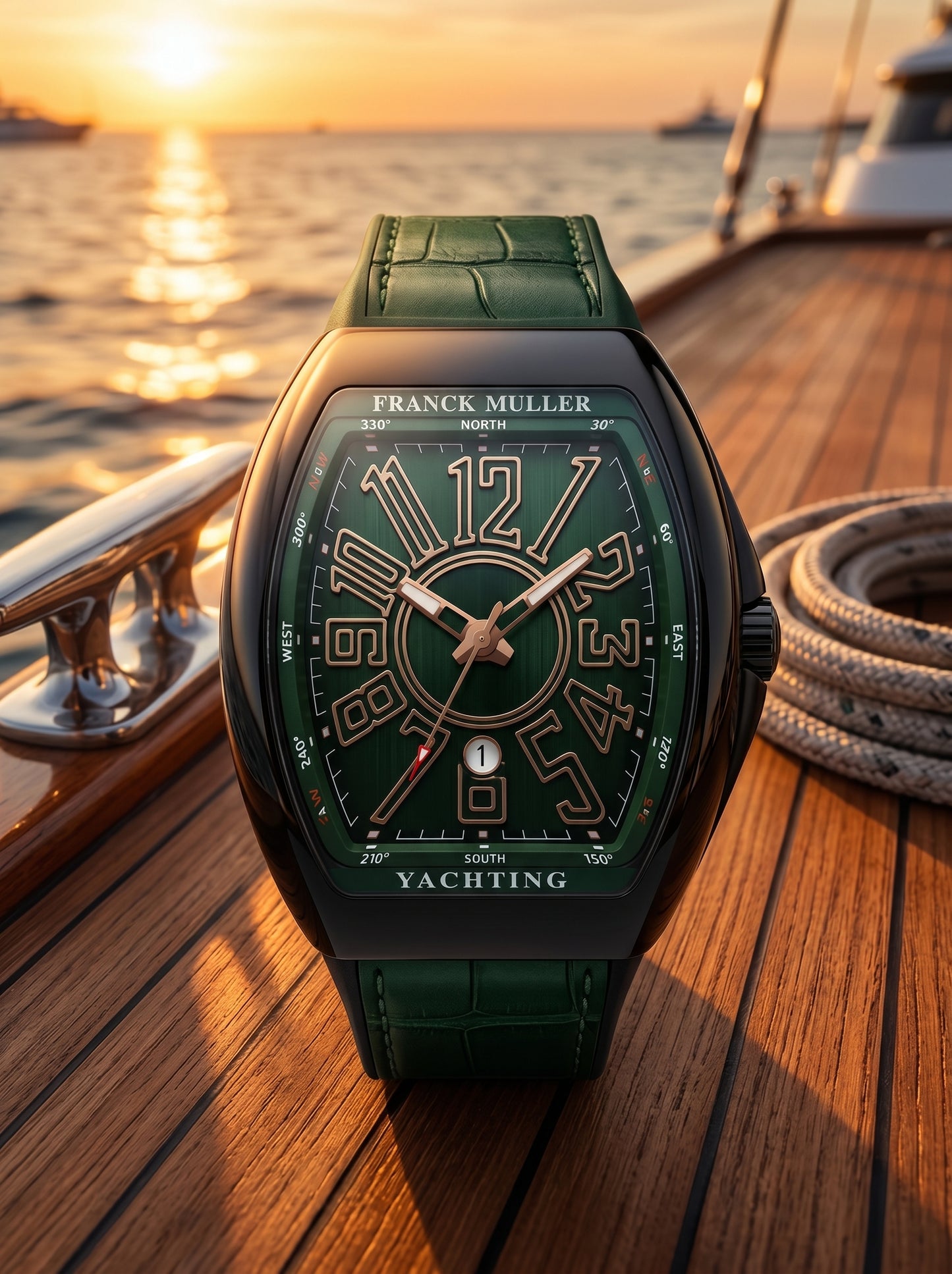 Franck Muller Yachting Green Luxury Watch – Premium Edition