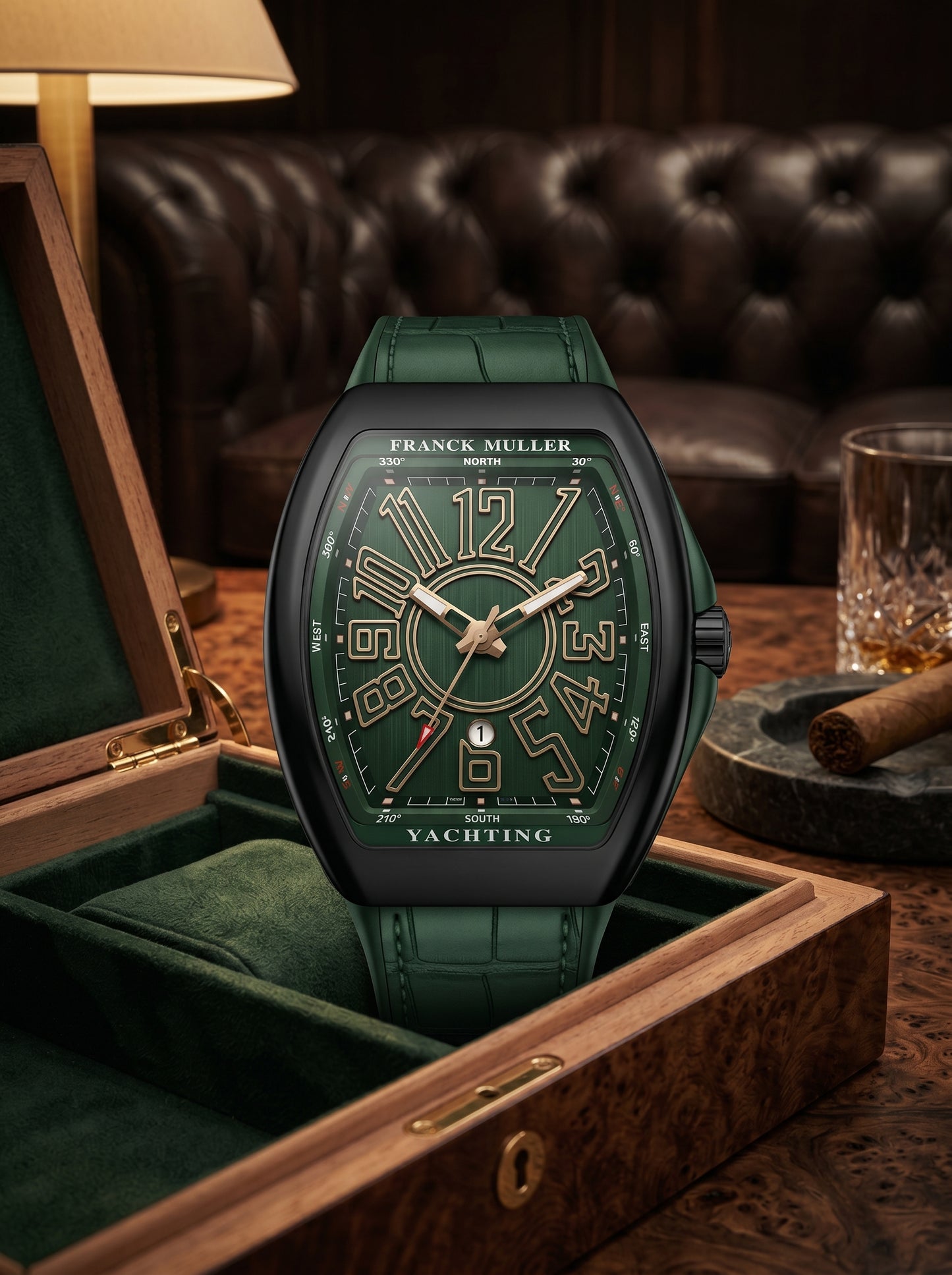 Franck Muller Yachting Green Luxury Watch – Premium Edition