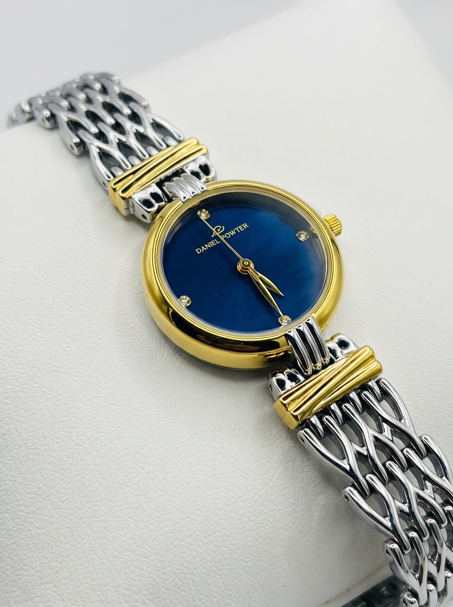 Daniel Porter Royal Blue Luxury Women Watch – Gold & Silver Edition