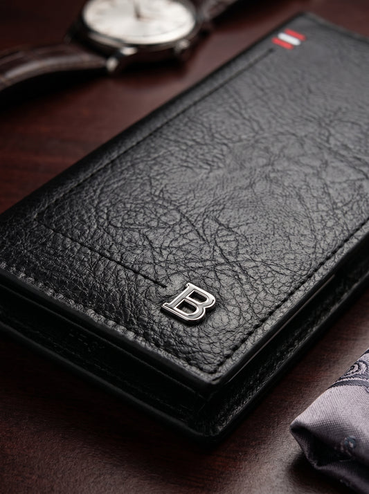 BOWEISI Premium Long Wallet – Executive Black Edition