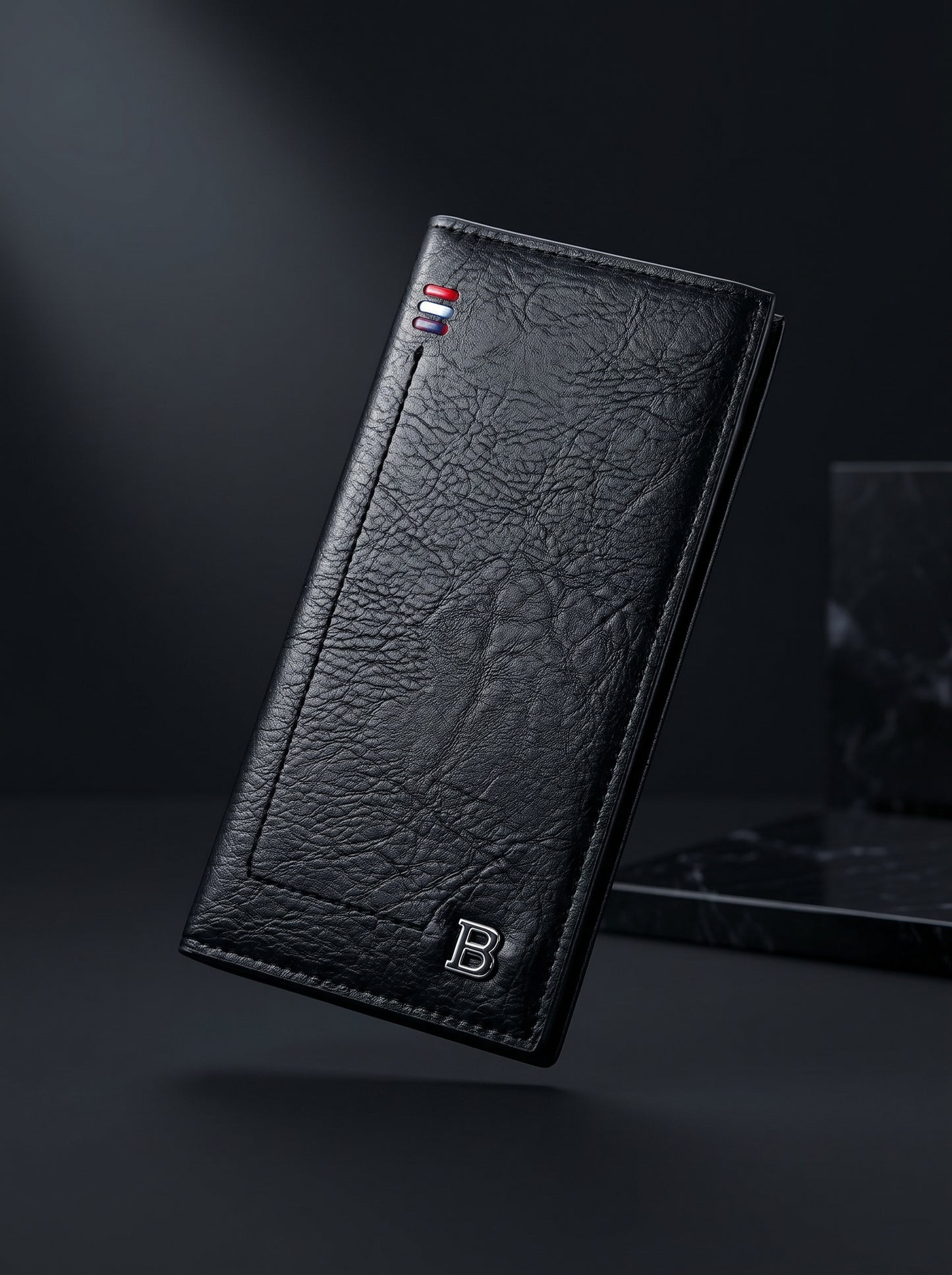 BOWEISI Premium Long Wallet – Executive Black Edition